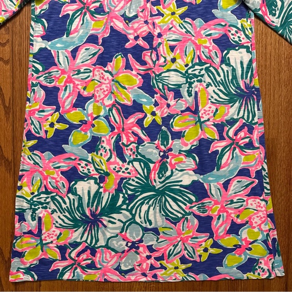Lilly Pulitzer Amberly Dress in Iris Blue Casa Azul size L - Picture 12 of 16